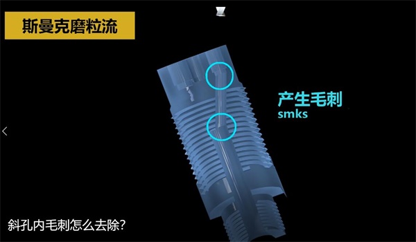 用<a href='http://www.bjosjzs.com' target='_blank'><u>流體拋光機</u></a>，去除斜孔內(nèi)毛刺
